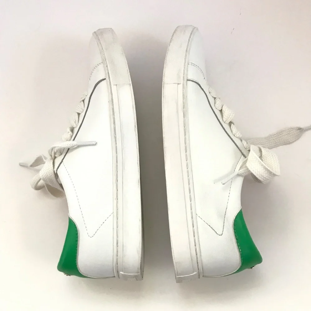 KATE SPADE White Leather Low Top Sneakers Women’s Size 10